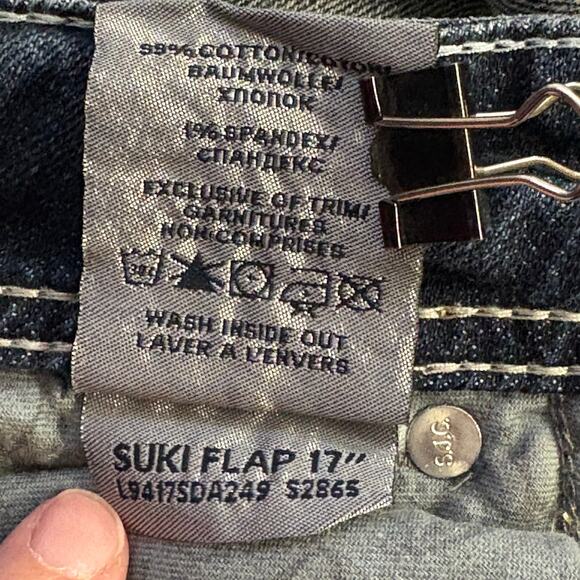 Silver Jeans Suki Bootcut Bling Flap Pockets Y2K Rhinestone Embellished 30/31 - Picture 15 of 16